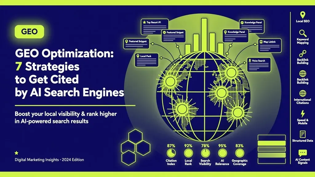 GEO Optimization: 7 Strategies to Get Cited by AI Search Engines