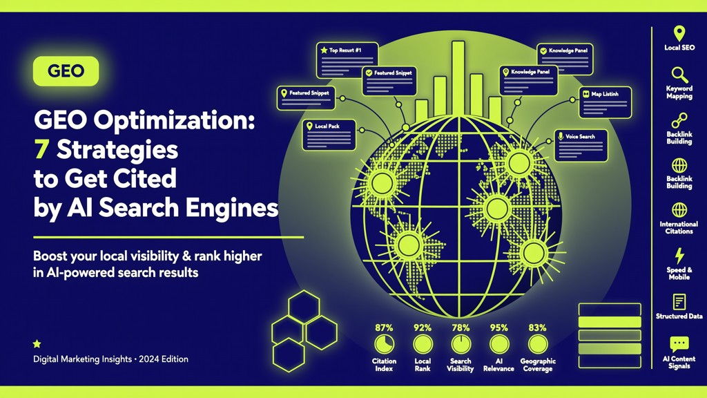 GEO Optimization: 7 Strategies to Get Cited by AI Search Engines