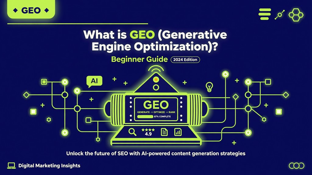 What is GEO (Generative Engine Optimization)? Beginner Guide